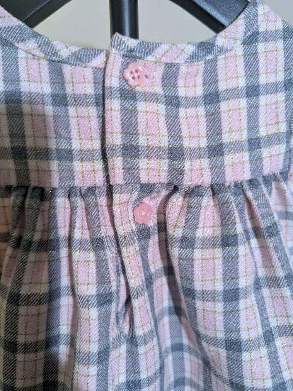 Children's Place Pink & Gray Plaid Sleeveless Dress - Picture 5 of 5